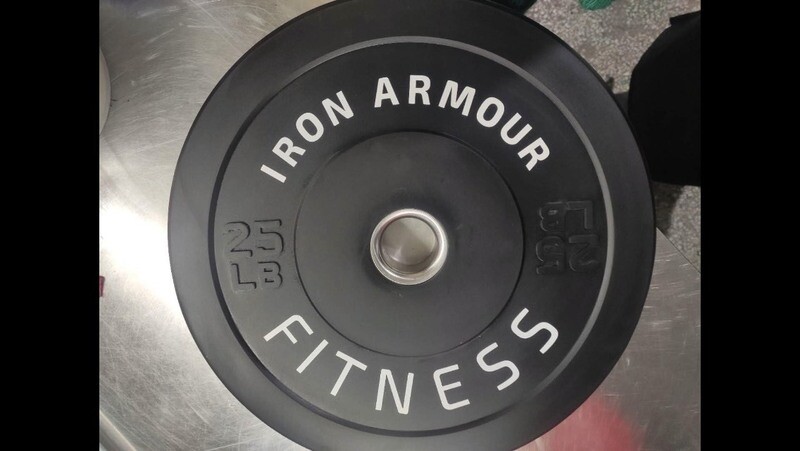 IRON ARMOUR Bumper Plates 35lb/Pair.