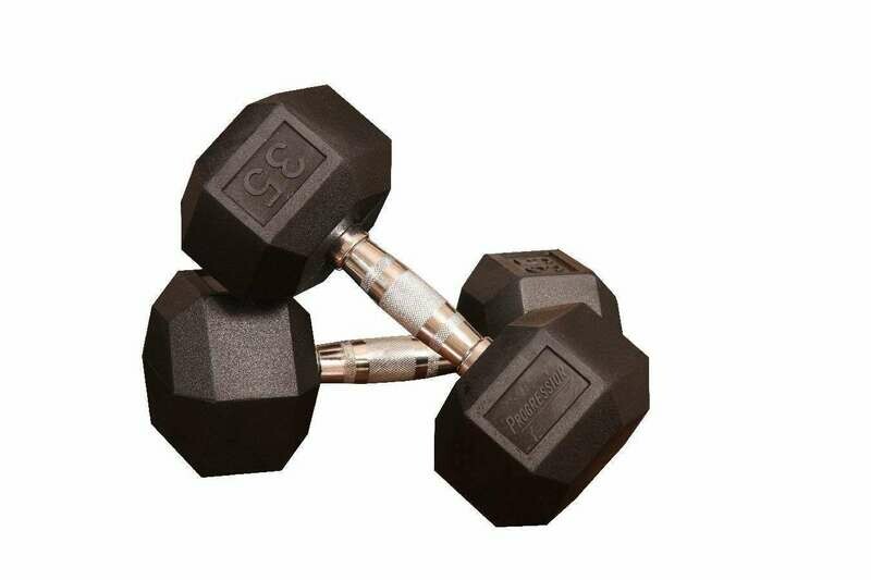Rubber Hex Dumbells 95lb / Pair