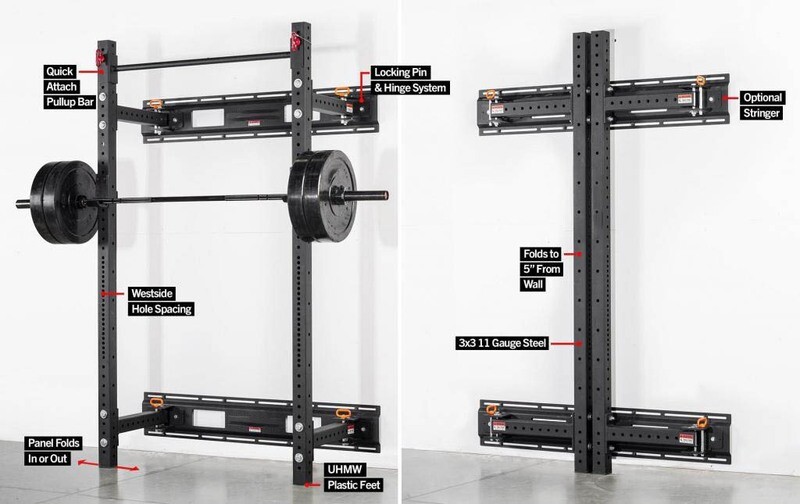 IRON ARMOUR FOLDING POWER RACK 90&quot; with STRINGERS
