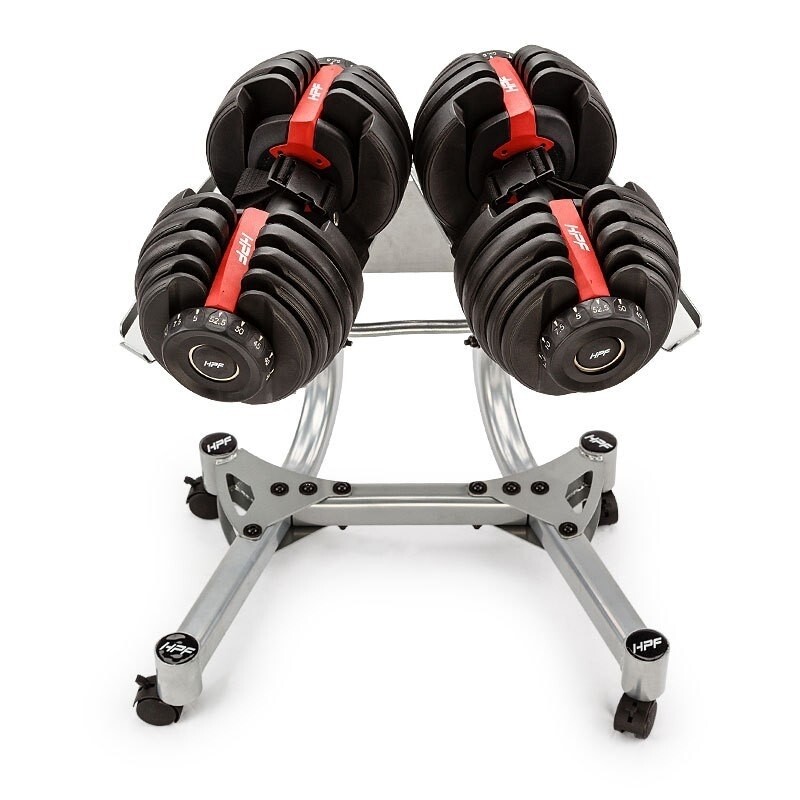 IRON ARMOUR Adjustable Dumbells 5-52.5lbs with Stand -