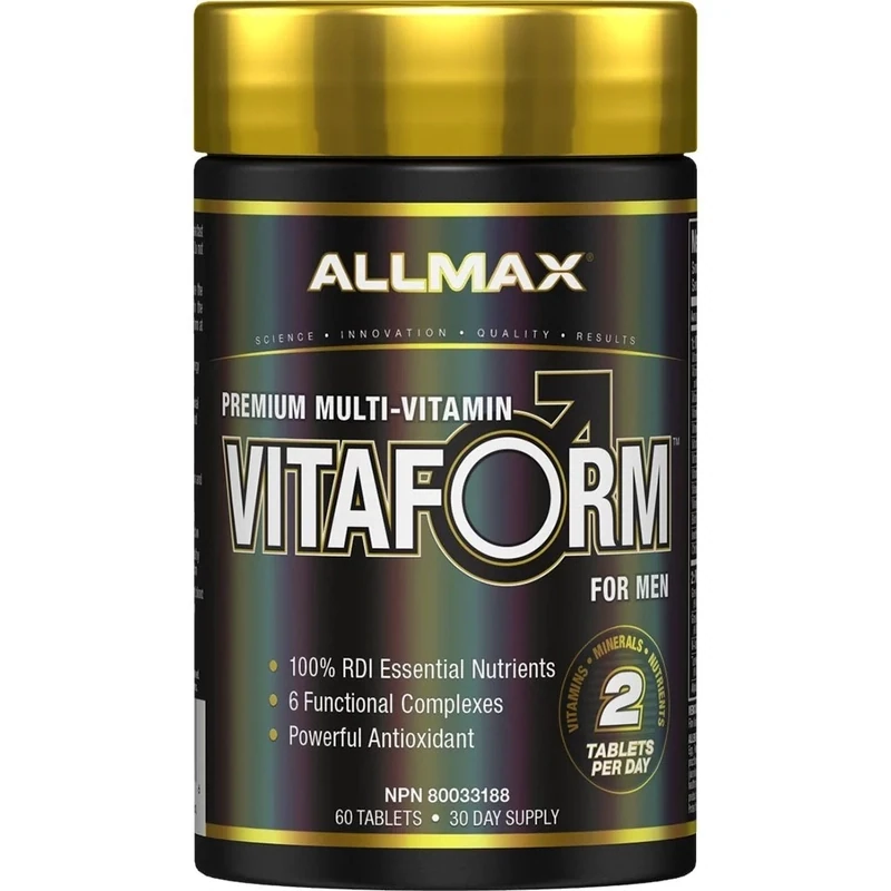 Allmax VITAFORM FOR MEN (Men&#39;s Multi-Vitamin), 30 Day Supply