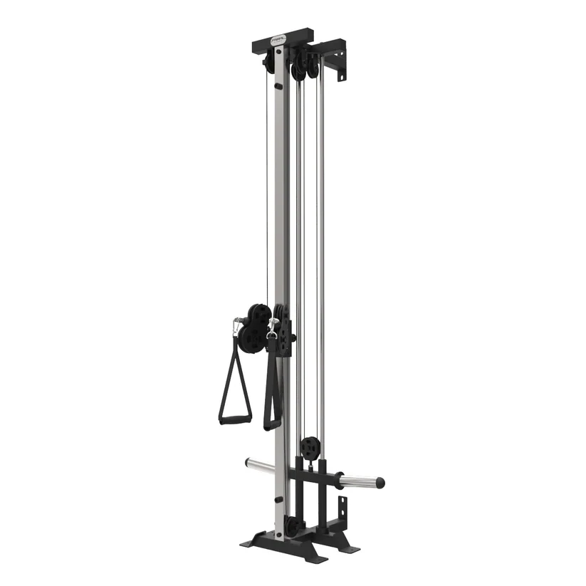IRON ARMOUR WALL MOUNTED PULLEY SINGLE CABLE STATION PLATE LOADED