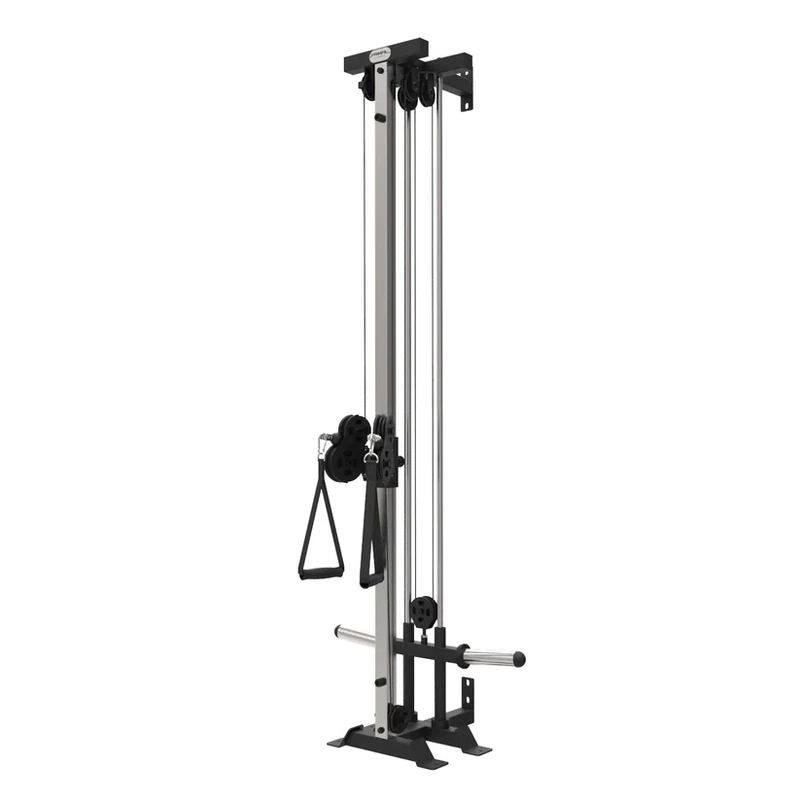 IRON ARMOUR WALL MOUNTED PULLEY SINGLE CABLE STATION PLATE LOADED