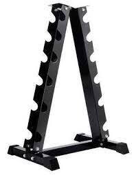 6 pair A frame dumbell rack