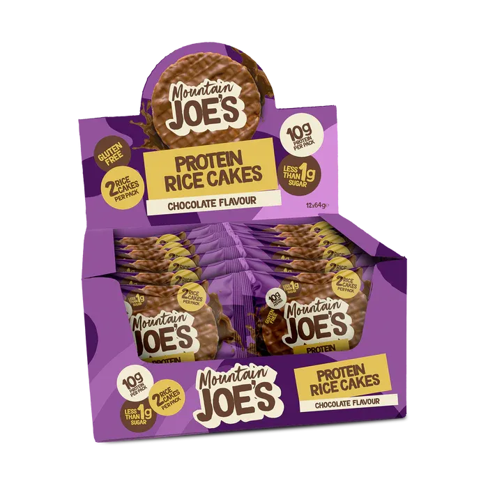 MOUNTAIN JOES CHOCOLATE PROTEIN RICE CAKES