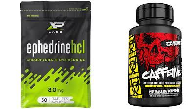 EPHEDRINE 50 TABS &amp; 1 BOTTLE CAFFEINE 240 TABS