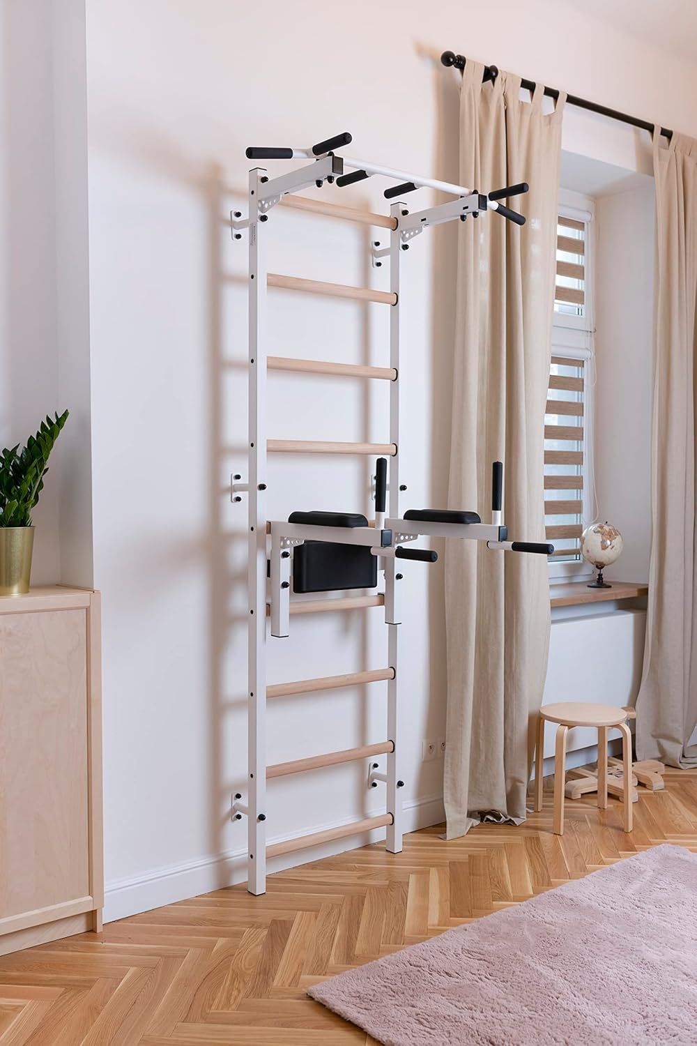 wall mounted dip,chin, ab - swedish ladder