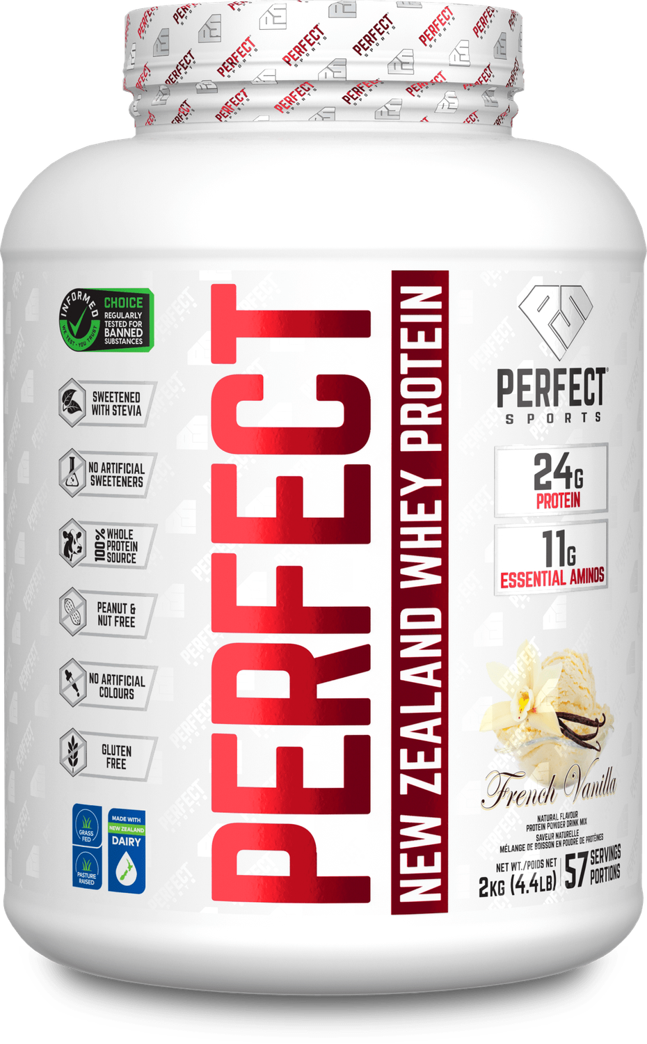 Perfect Sports Perfect New Zealand Whey Protein 4.4lb