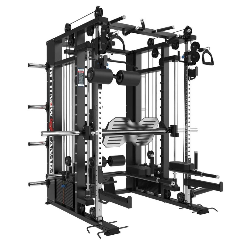 The Relentless Trainer Smith Machine WITH A FREE BENCH AND FREE SHIPPING *REMOTE AREA FREIGHT SURCHARGE*