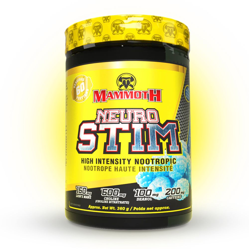 Mammoth NeuroStim Clear Raspberry 60 Servings