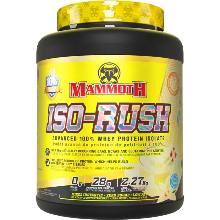 Mammoth ISO-RUSH (100% Isolate Whey), 5lbs
