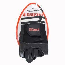 Grizzly Paw Premium Leather Padded Weight Training Gloves for Men