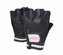 Grizzly Paw Premium Leather Padded Weight Training Gloves for Women