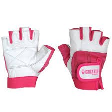 Grizzly Paw Premium Leather Padded Weight Training Gloves for Women