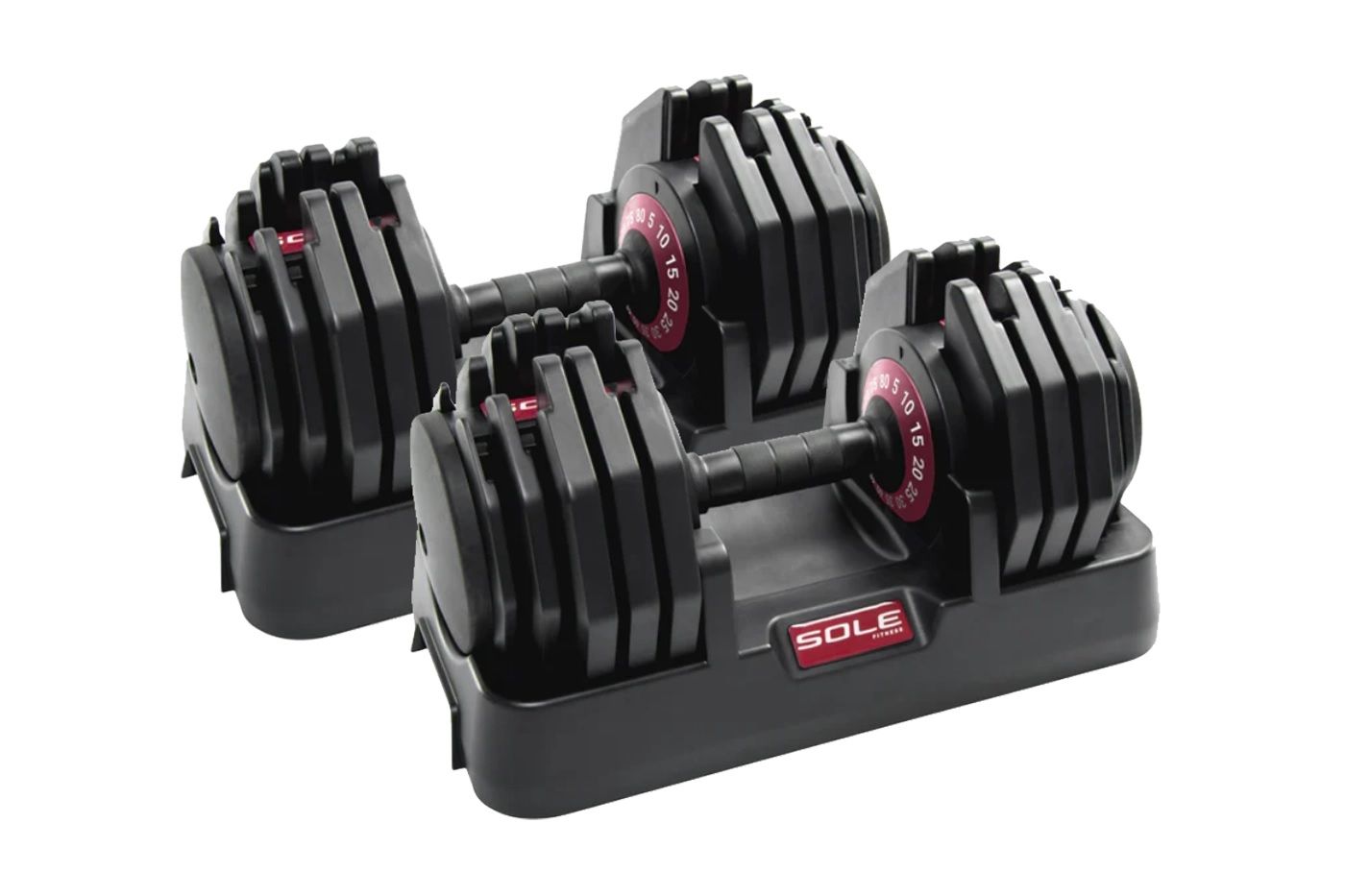 Sole  SW180 Adjustable Dumbbell Set (2 x 80lb)
