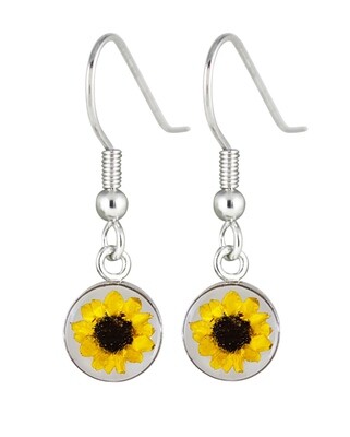 Sunflower Transparent Earrings