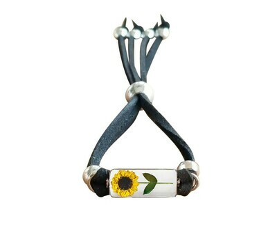 Sunflower Leather Bracelets