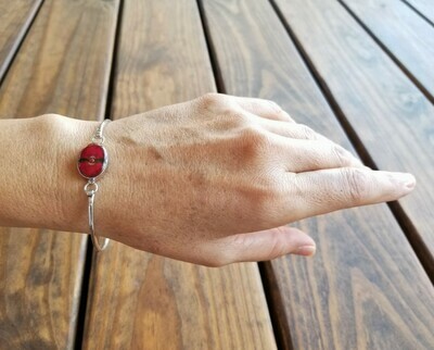 Small Crown Of Thorns Oval Bracelet, Transparent