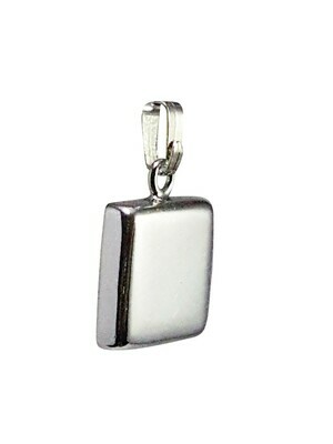 Clover Necklace, Small Square, White Background