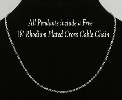 Crown of Thorns &amp; Rose Necklace, Med Heart, Transparent