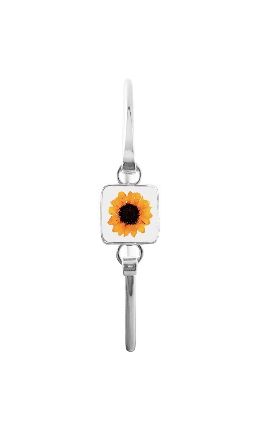 Sunflower Bracelet, Small Square, Transparent.