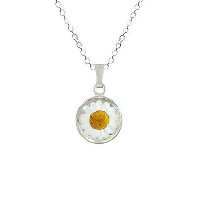 Daisy Necklace, Small Circle, Transparent