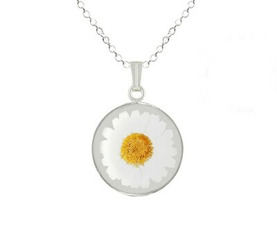 Daisy Necklace, Medium Circle, Transparent