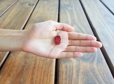 Crown of Thorns Necklace, Medium Oval, Transparent