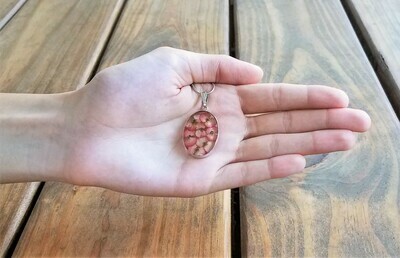 Crown of Thorns Necklace, X-Large Oval, Transparent