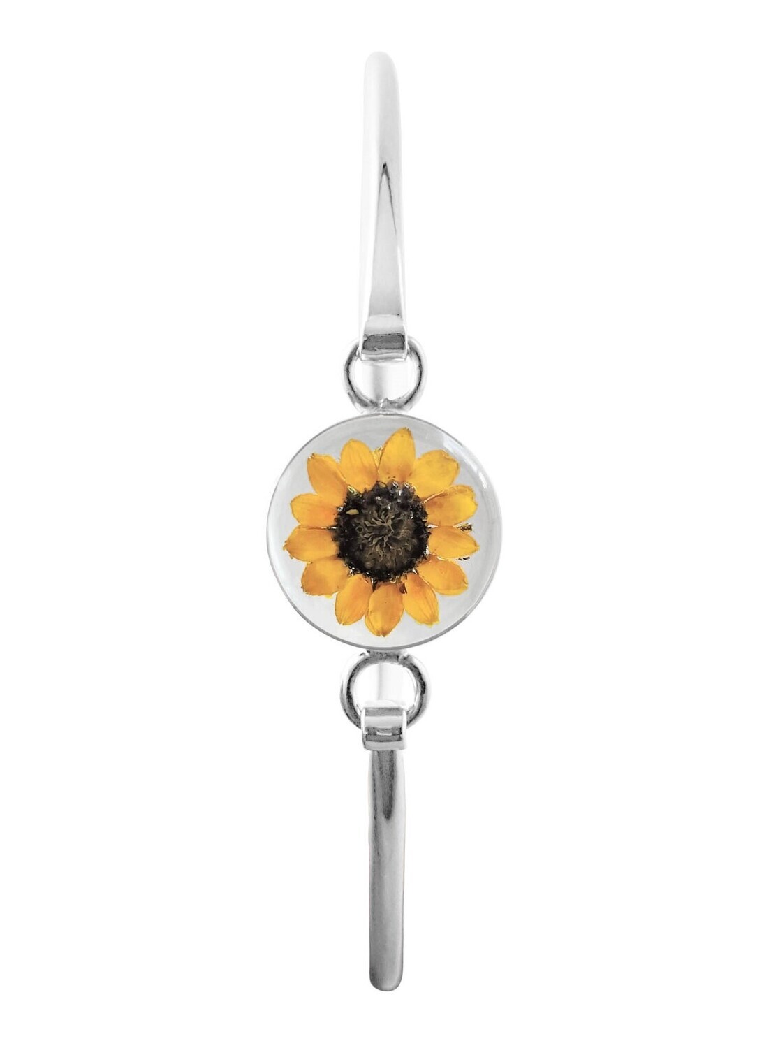 Sunflower Bracelet, Medium Circle , Transparent.
