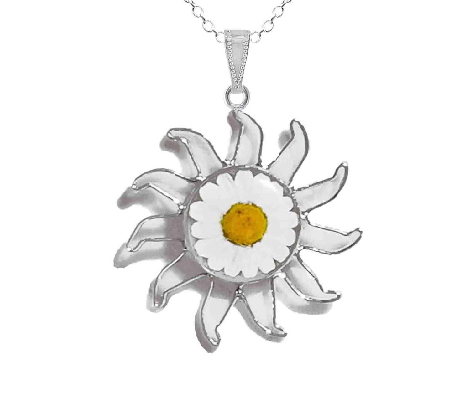 Daisy Necklace, X-Large Sun, Transparent