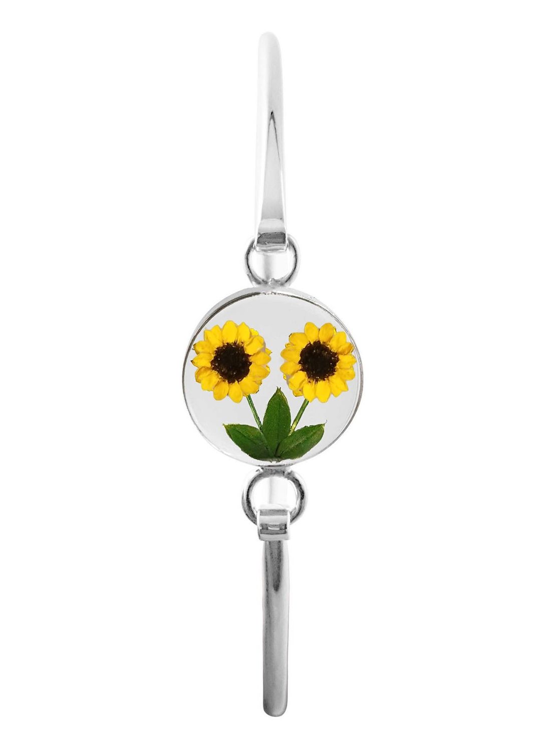 Sunflowers Medium Circle Bracelet, Transparent.