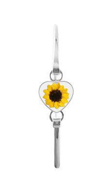 Sunflower Bracelet, Small Heart, Transparent.