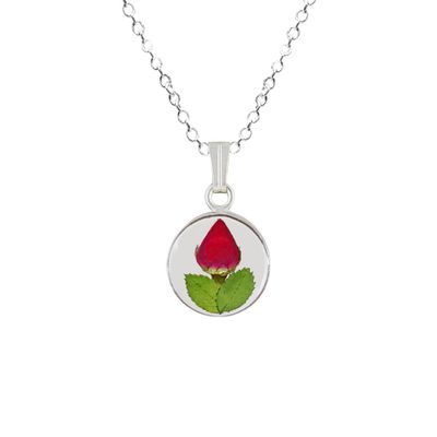 Rose Necklace, Small Circle, Transparent Background