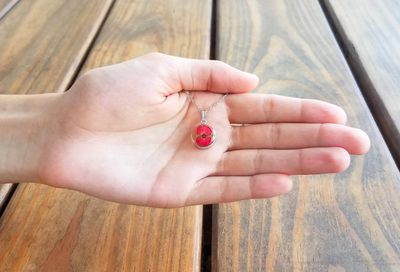 Crown of Thorns Small Circle Necklace, Transparent