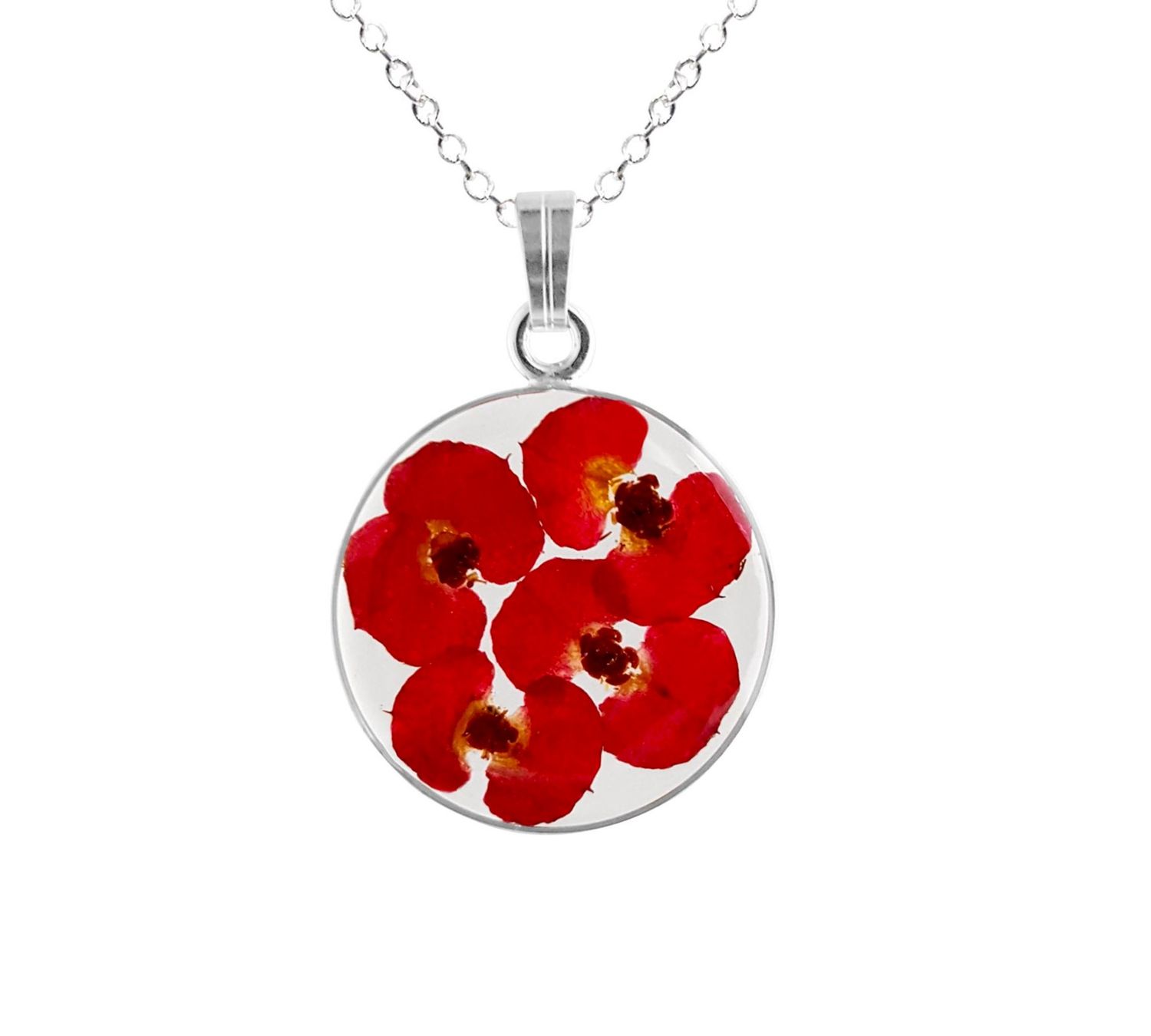 Crown of Thorns Necklace, Medium Circle, Transparent
