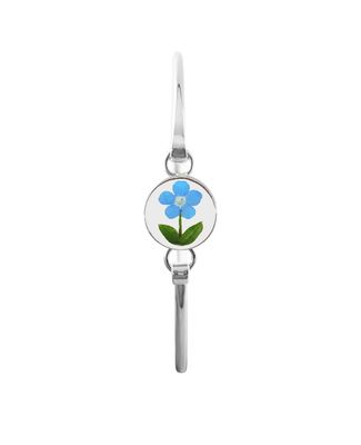 Real Forget Me Not, Small Circle Bracelet, Transparent