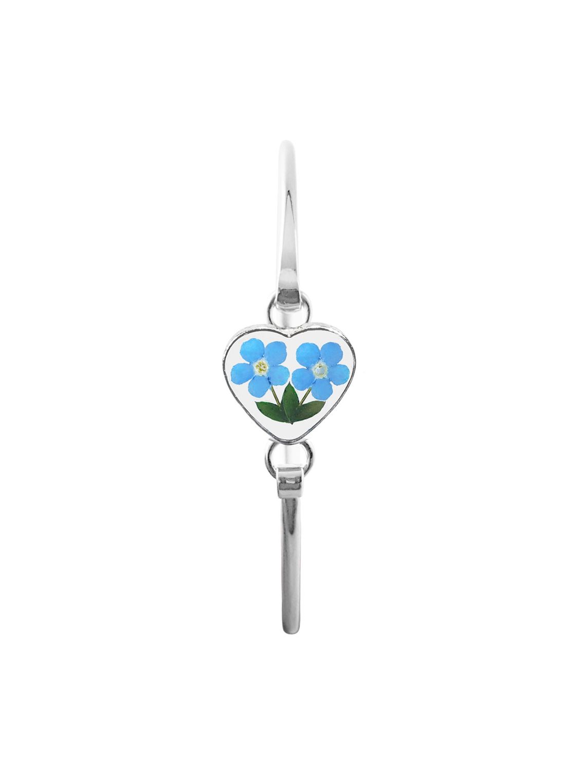 Small Forget-Me-Not Heart Bracelet , Transparent