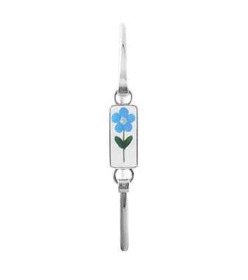 Real Forget Me Not, Small Rectangle Bracelet, Transparent