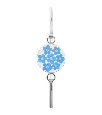 Real Forget-Me-Not, Medium Circle Bracelet, Transparent