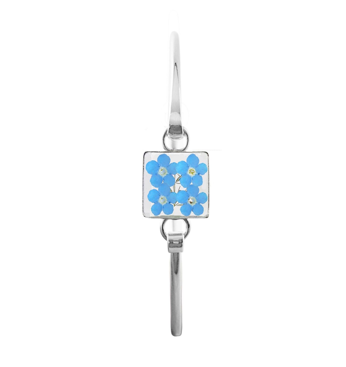 Forget Me Not, Small Square Bracelet, Transparent