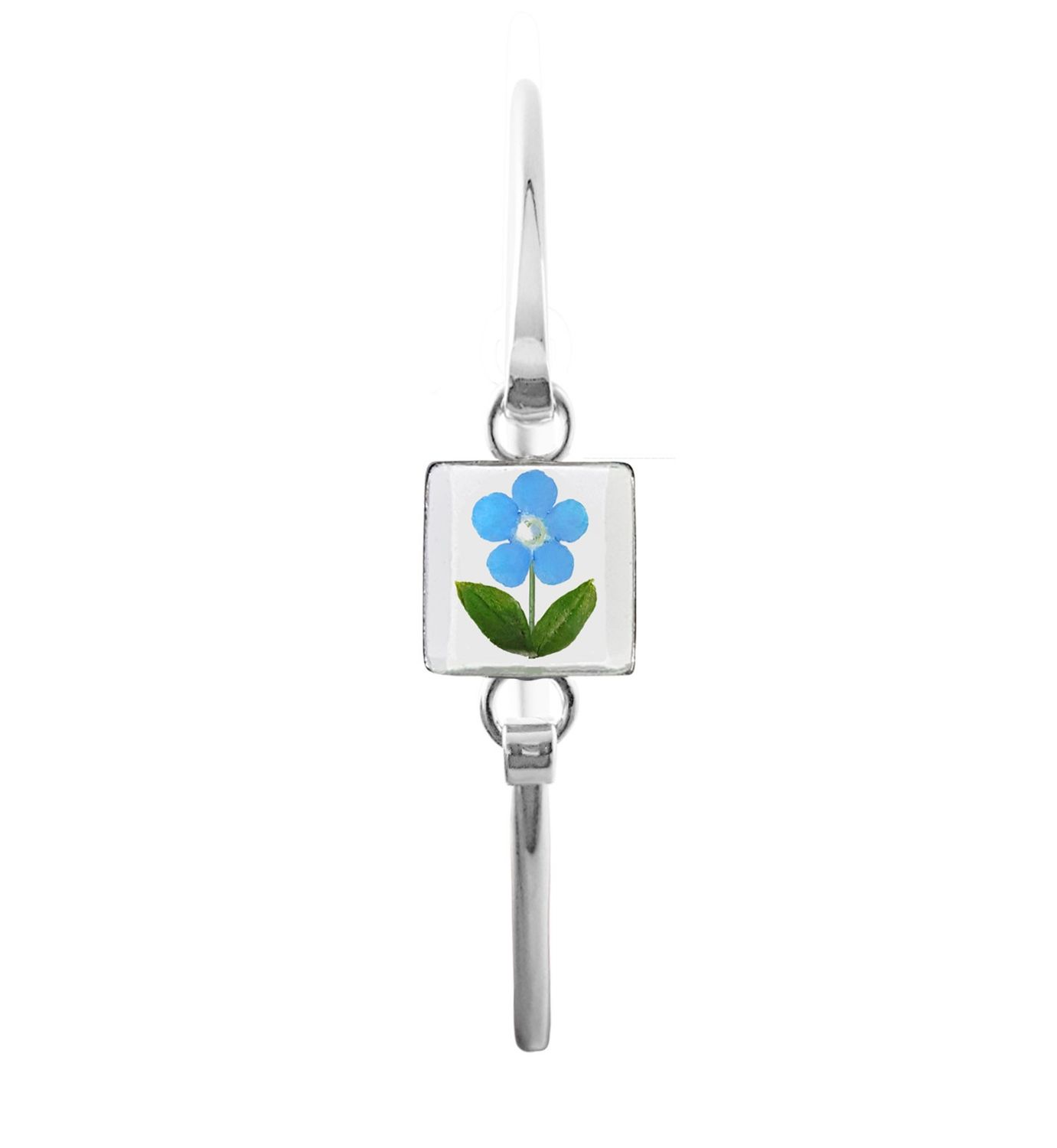Forget-Me-Not, Small Square Bracelet, Transparent
