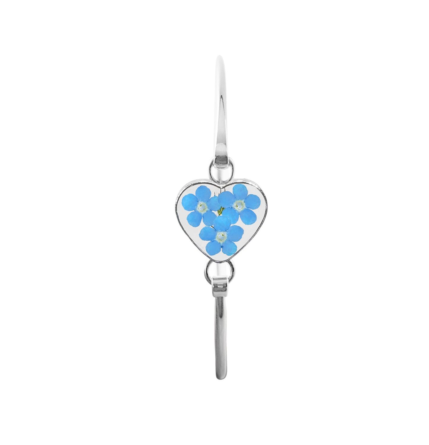 Forget Me Not, Small Heart Bracelet. Transparent