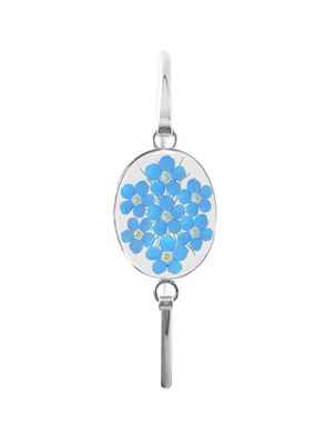 Real Forget-Me-Not, Oval Bracelet, Transparent