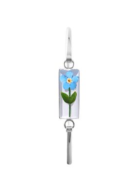 Forget Me Not, Rectangle Bracelet, White Background