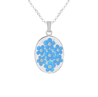 Forget-Me-Not Transparent Pendants