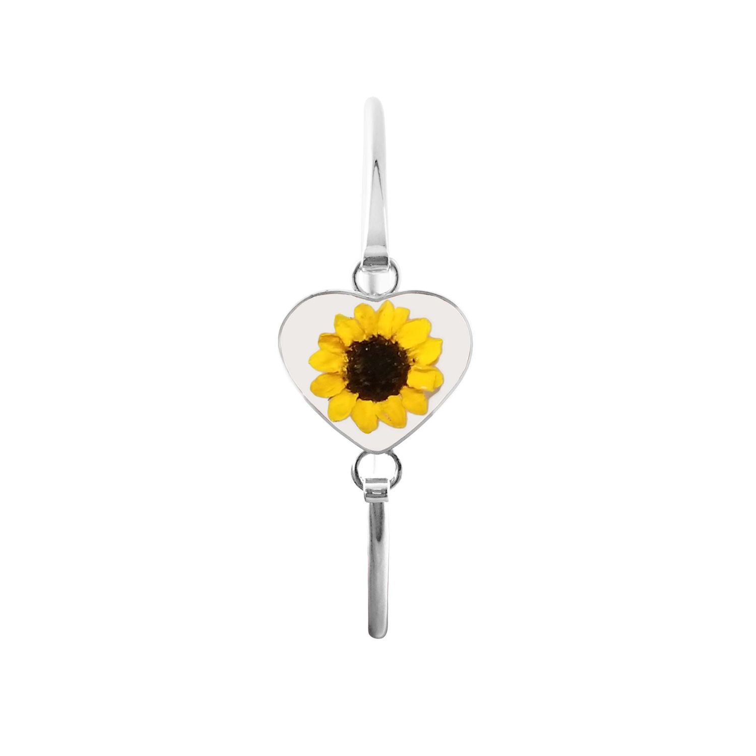 Sunflowers Bracelet, Medium Heart, Transparent Sunflowers Bracelet, Medium Heart, Transparent