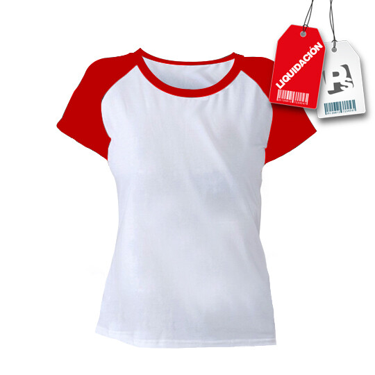 Camiseta Ranglan Mujer Roja (Deportiva)