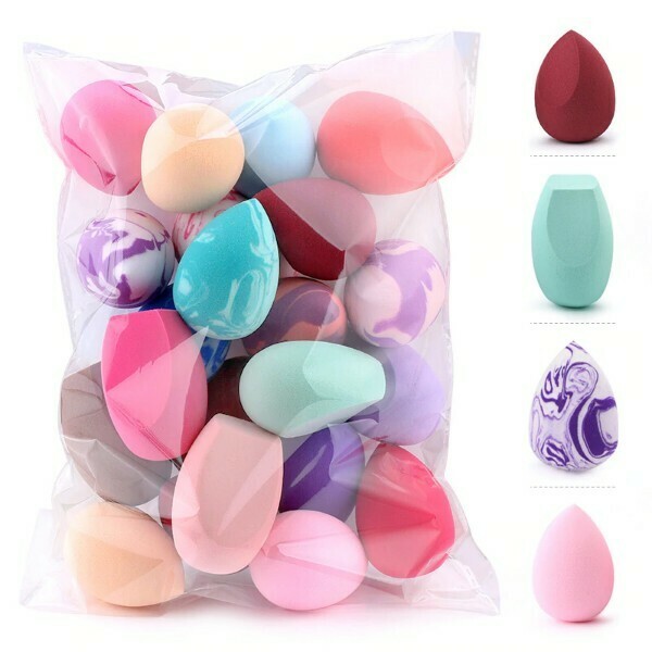 20 Pcs Soft Mix Color Makeup Sponge