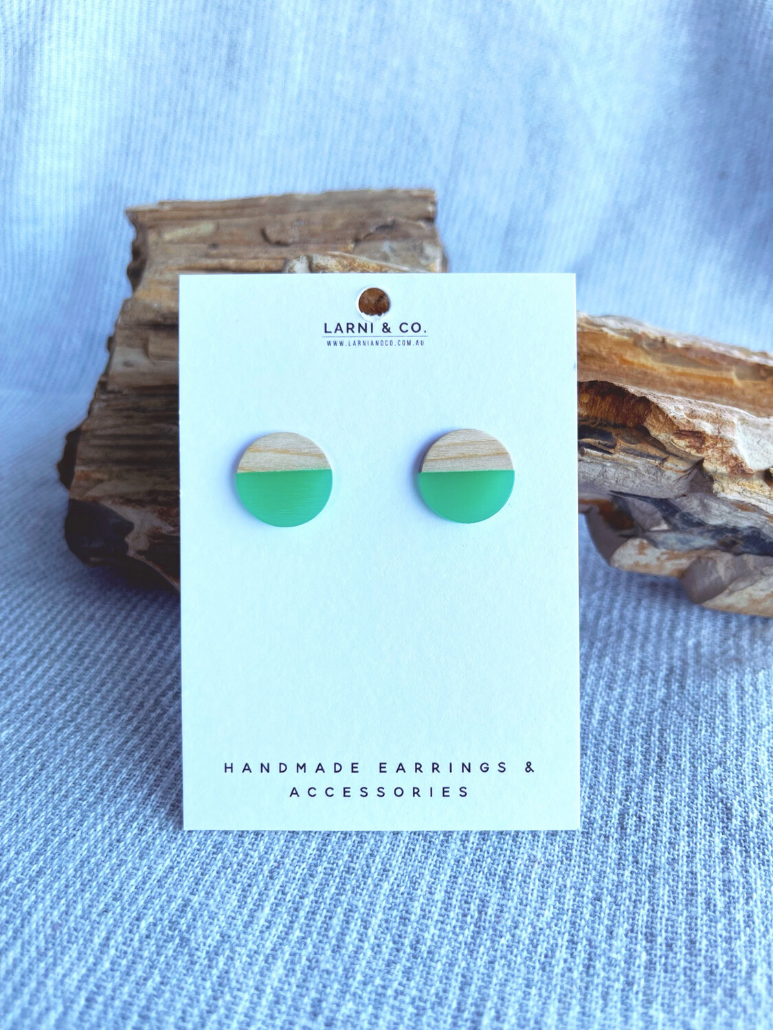 Sea Green &amp; Timber acrylic